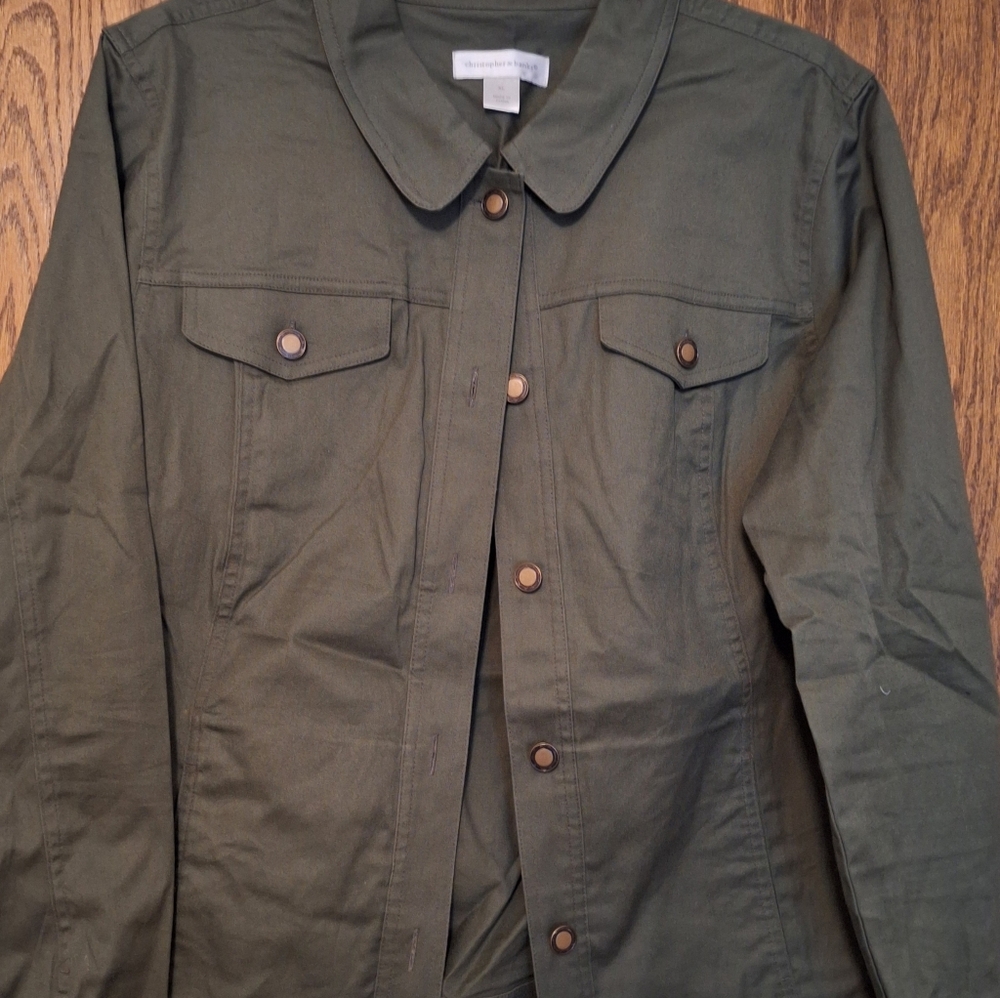 Universal Thread Dark Olive Utility Jacket Christpher & Banks